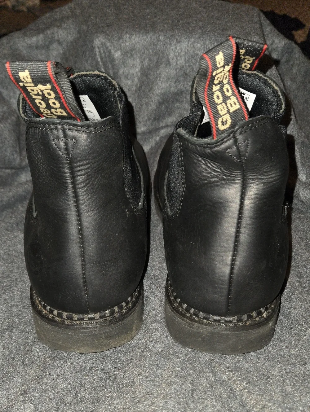 Georgia Boot Georgia Giant Revamp Waterproof Chelsea Work Boots Black Mens